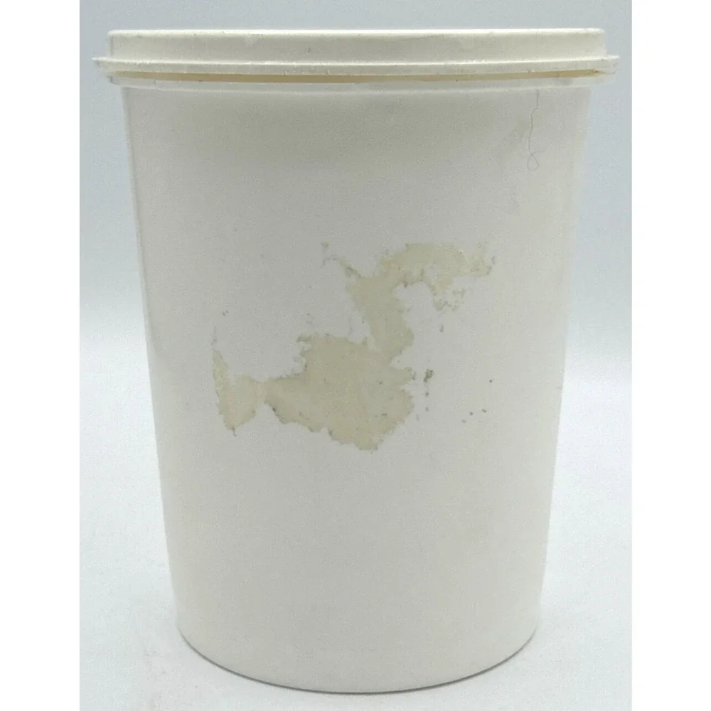 Vintage‎ Tupperware 811-13 White Snowflake Cannister Container SKU U195
